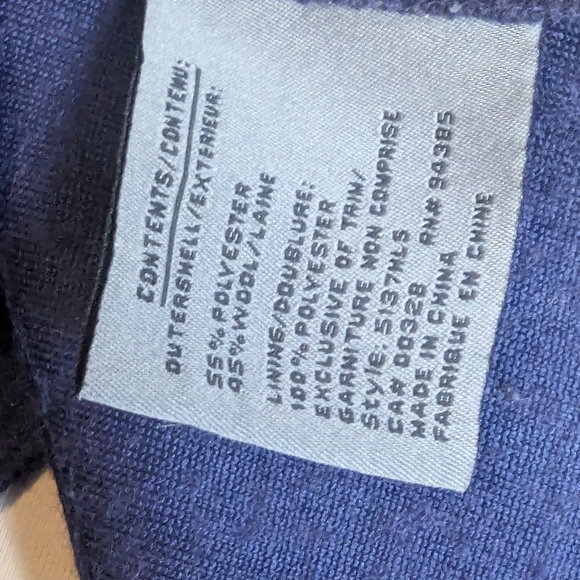 Dramatic Purple Wool Blend Duster Coat Shawl Medium Large Whimsy Goth Fairy - Picture 9 of 11